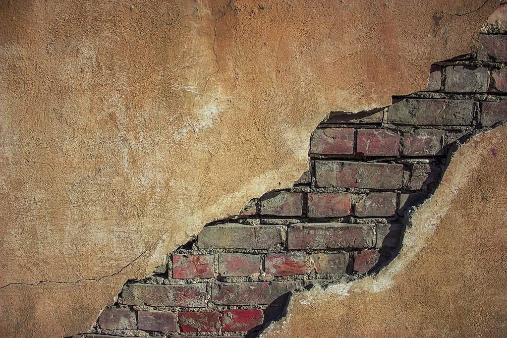 Deconstruction Wall Crack in faith